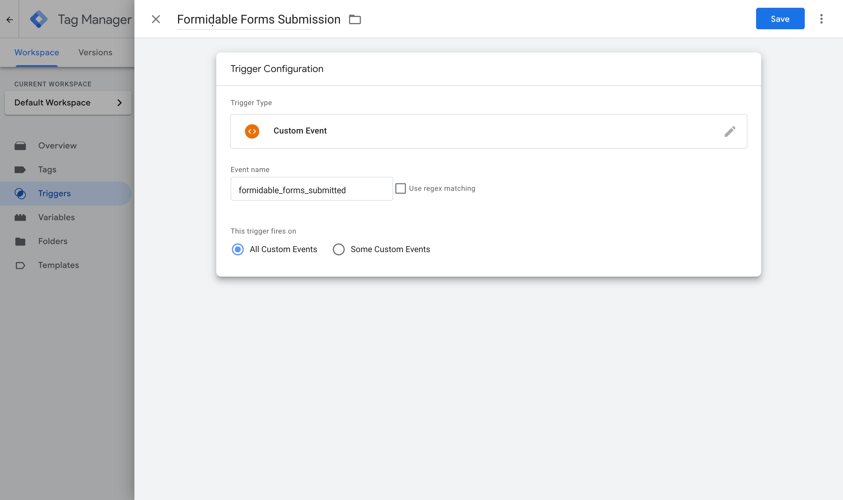 Create a Custom Event trigger in Google Tag Manager