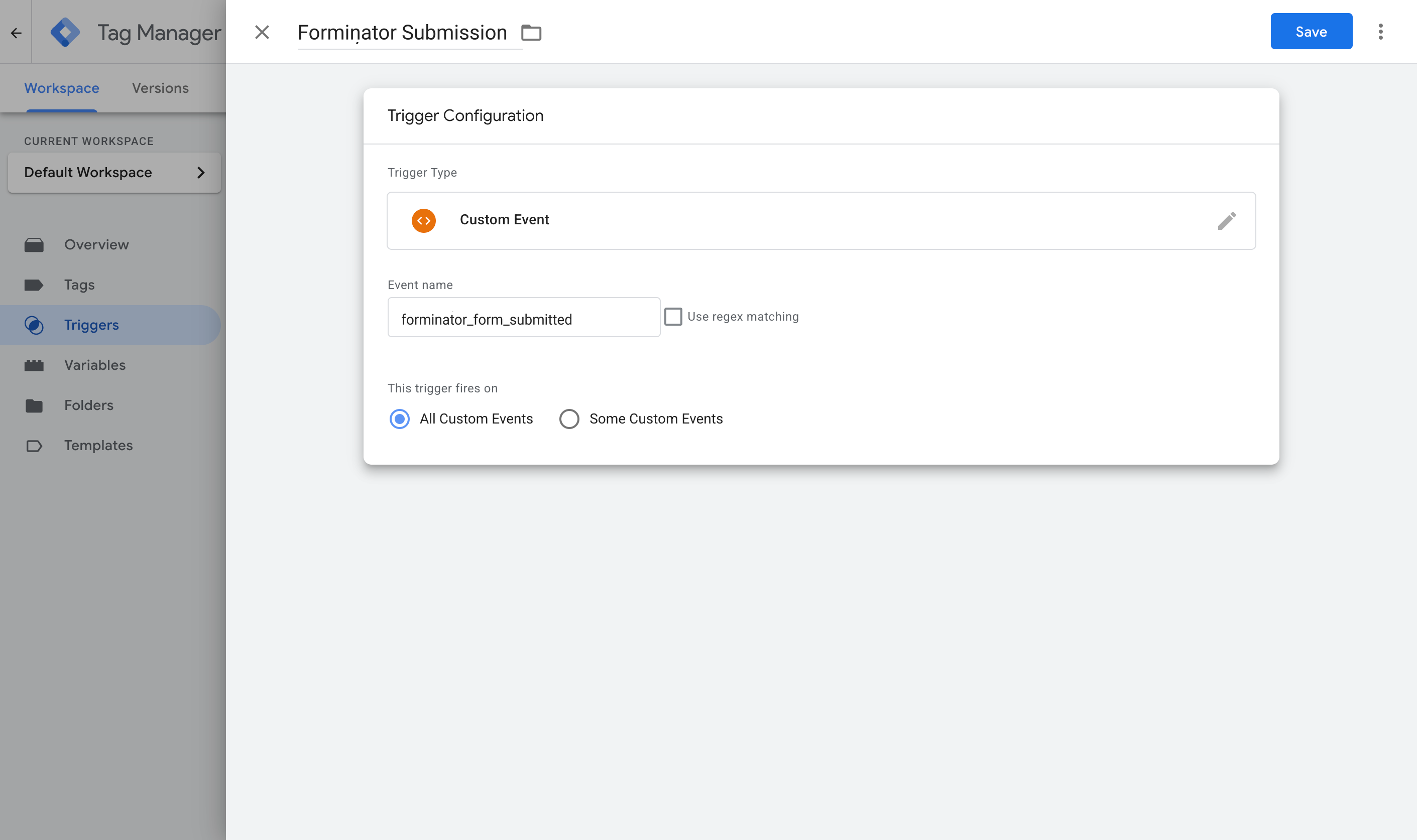 Create a Custom Event trigger in Google Tag Manager